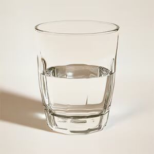 Clean Purified Water Glass