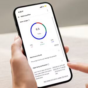LG ThinQ App Water Usage Dashboard